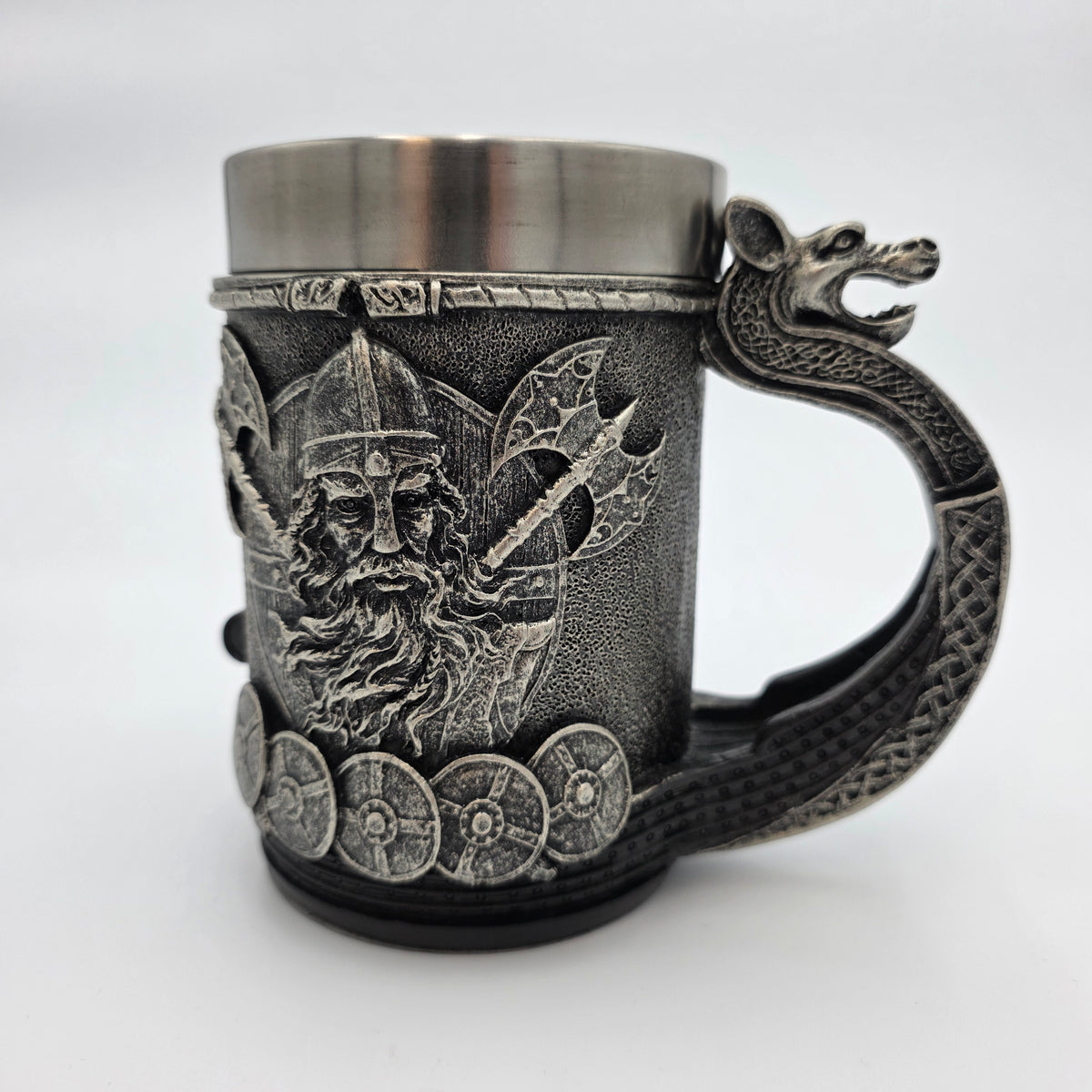 Viking Beer Mug with Metal Insert