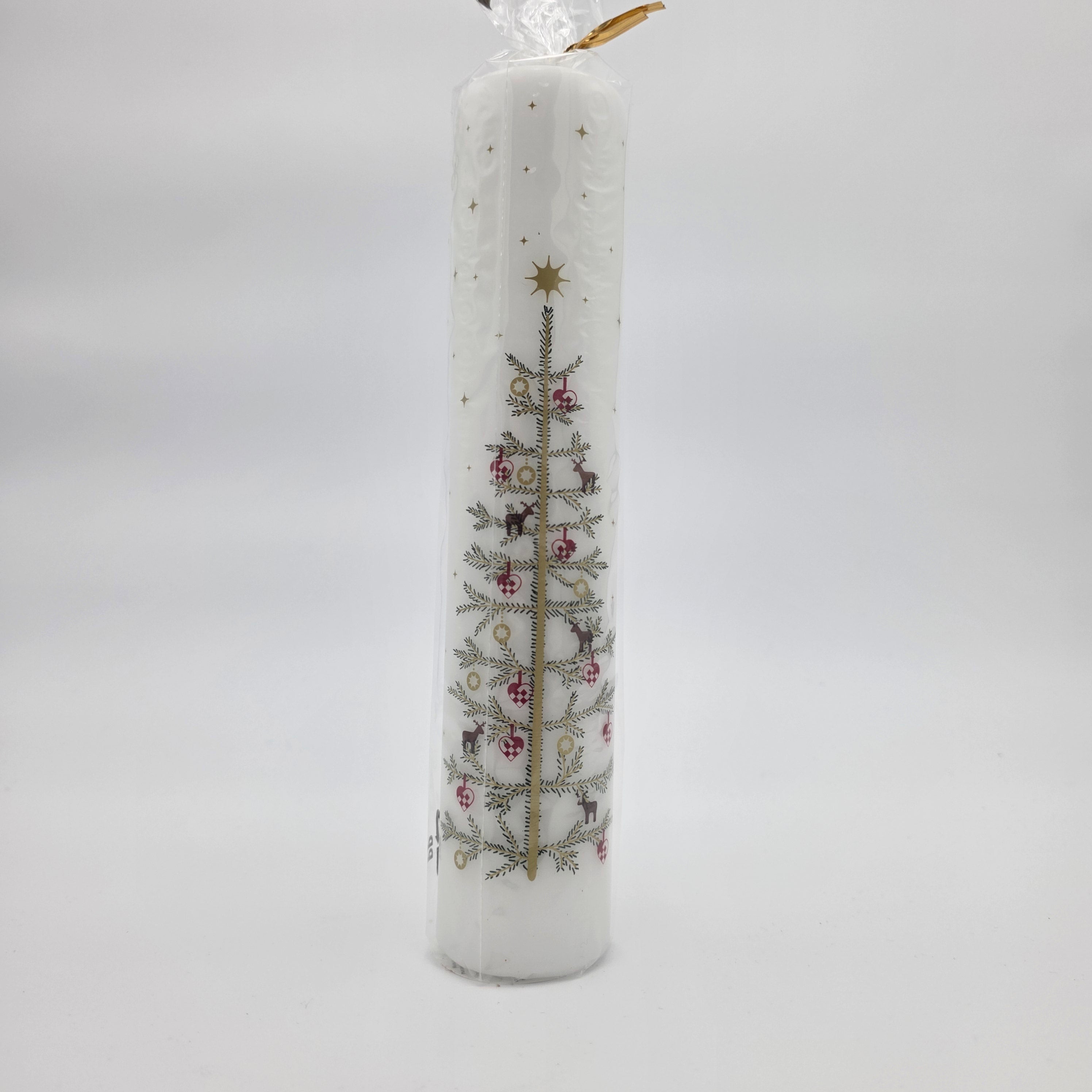 Tall Advent Candle Christmas Tree Gold