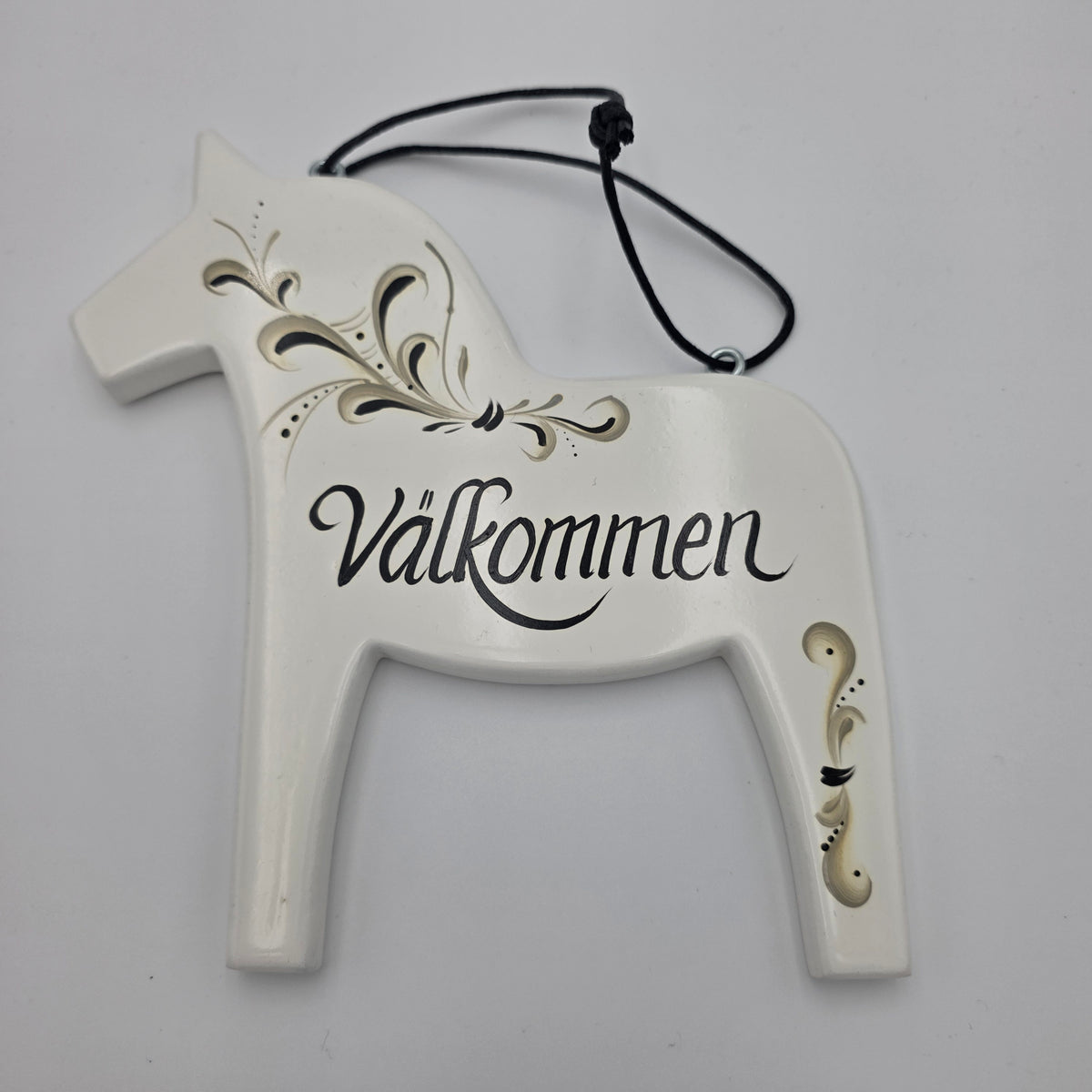 Dala Valkommen Wood Sign