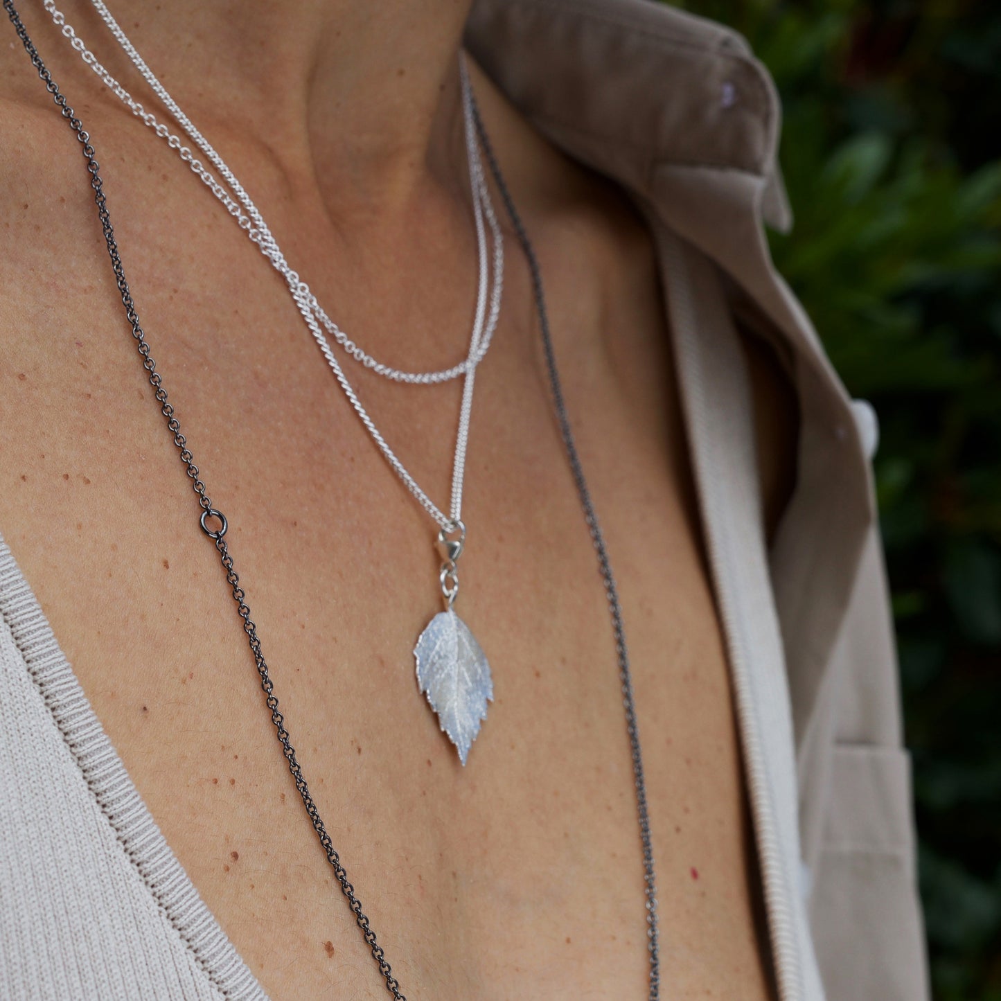 Sylvsmidja Birch Leaf Charm/Pendant