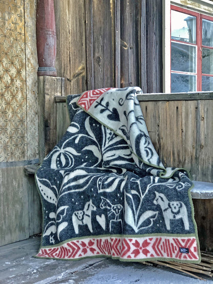 Kerstin Landstrom Dalarna Wool Blanket