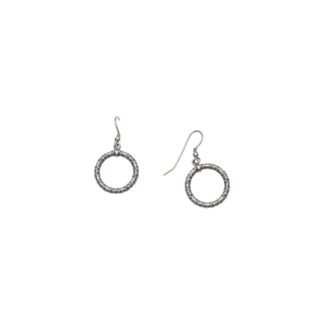 Sylvsmidja Earring Circle Oxidized 595768
