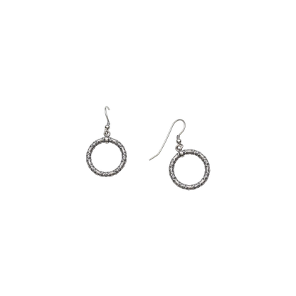 Sylvsmidja Earring Circle Oxidized 595768