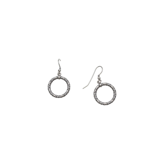 Sylvsmidja Earring Circle Oxidized 595768