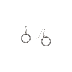 Sylvsmidja Earring Circle Oxidized 595768