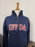 Sweatshirt Uff Da 1/4 Zip Navy