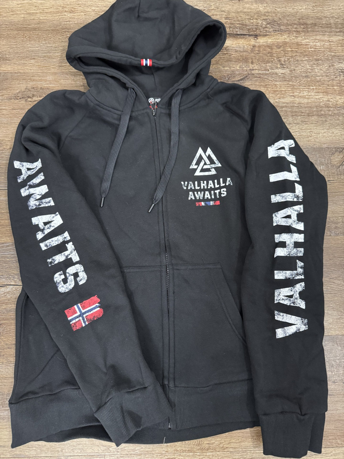 Viking Valhalla Awaits Sweatshirt Full Zip